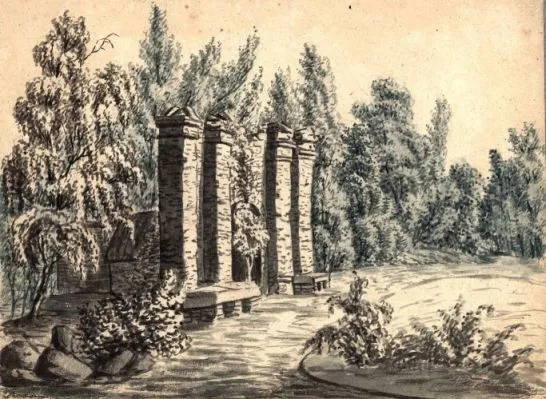 Ruine in Neu-Monplaisir 1802