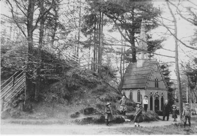 Der Judenberg mit Kapelle und Schordan-Säule um 1900